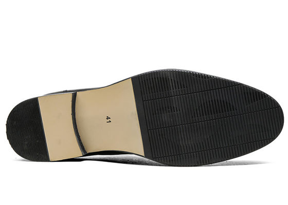 Flats Mens Black Oxford Shoes Comfortable Insole Lacing Business Dress Shoes