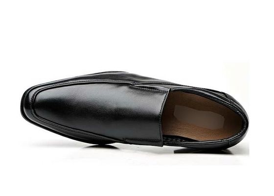 Slip on Loafers Black Durability Mens Casual Dress Shoes For Formal Events