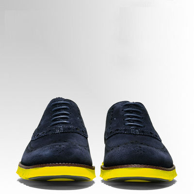 Blue Men's Casual Shoes Lightweight Suede Footwear  For Outdoor Exercise