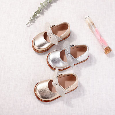 Girls Leather Ballerina Flats Shoes  , Comfortable Mary Jane Dress Shoes