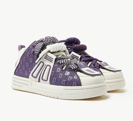 Stylish Women Leather Sneaker Patchwork Women's Casual Platform Sneakers