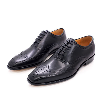 Fashion Genuine Leather Men Shoes , Adult Formal Dress Shoes Men