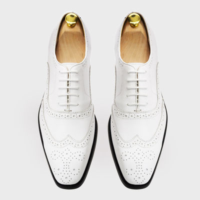 Fashion Genuine Leather Men Shoes , Adult Formal Dress Shoes Men