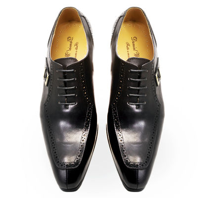 Embossing Patent Leather Men Formal Dress Shoes Brown ODM approved
