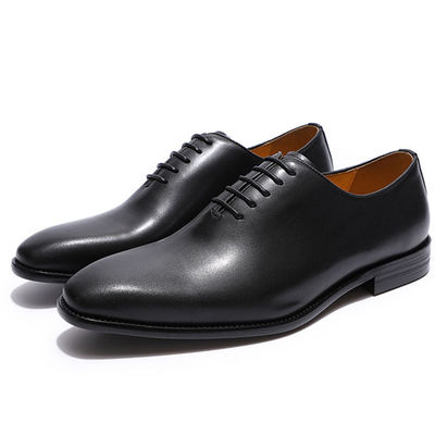 Genuine Leather Men's Dress Shoes Italy Stylish Black / Brown Business Shoes
