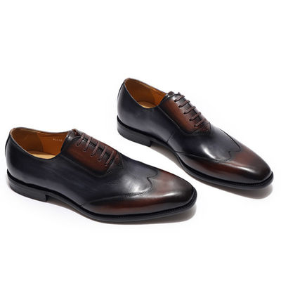 OEM Formal Men's Dress Shoes Low Heel Mens Goodyear Welted Shoes