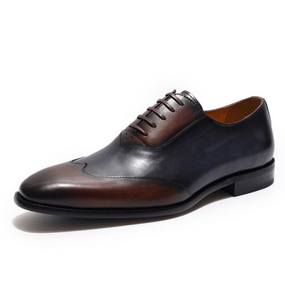 OEM Formal Men's Dress Shoes Low Heel Mens Goodyear Welted Shoes
