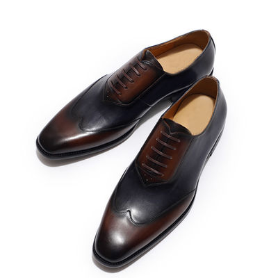 OEM Formal Men's Dress Shoes Low Heel Mens Goodyear Welted Shoes