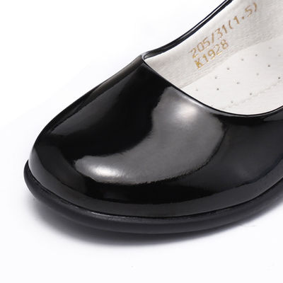 Flat Heel Unisex Leather School Shoes Customized Mary Jane Leather Shoes