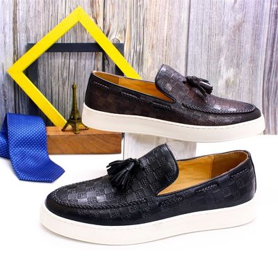 Leather Casual Mens Slip On Sneakers Shoes 1.2kg 40-45 Size