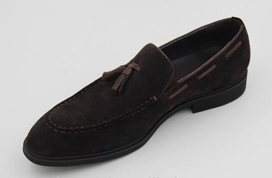 Custom Branded Italian Style Soft Cow Suede Velvet Leather Loafers Casual Dress Shoes