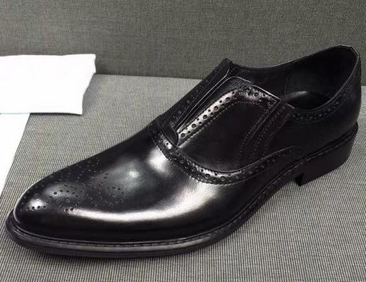 Broguing Pointed - End Slip On Men's Formal Dress Shoes / Work Carving Dress Shoes