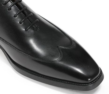 Derby Brogue Oxford Mens Leather Dress Shoes Classical Handmade With OEM Service