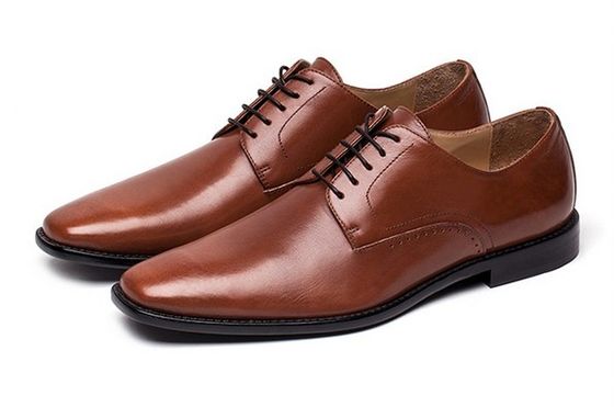 Office Handmade Mens Brown Lace Up Dress Shoes Classic Goodyear Leather Sole