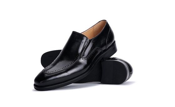 Slip On Brogue Mens Leather Dress Shoes Loafers Crocodile Pattern For Office