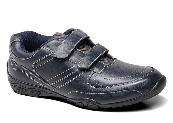 Durable Mens Sport Shoes , Velcro Walking Mens Casual Lace Up Shoes