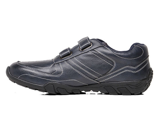 Durable Mens Sport Shoes , Velcro Walking Mens Casual Lace Up Shoes