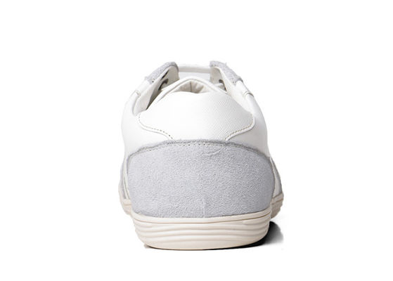 OEM Men's Casual Shoes  Suede Leather Mens White Flat Shoes