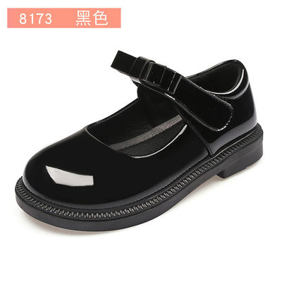 Flat Heel Girls Leather School Shoes Laces for Active School Days