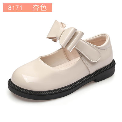 Flat Heel Girls Leather School Shoes Laces for Active School Days