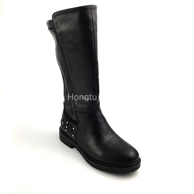 Flat Heel Girls Leather School Shoes Laces for Active School Days