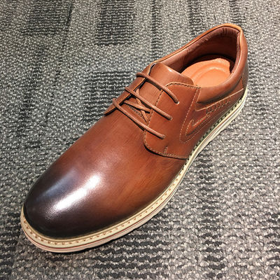 Lace Up Walking Mens Casual Leather Boots , Black Mens Casual Footwear