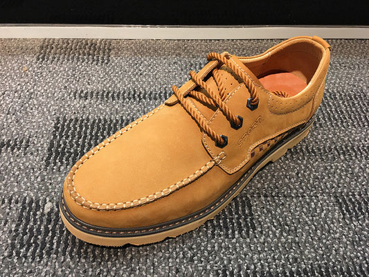 Suede Leather Lace Up Sneakers Sport Shoes , Mens Flat Sole Shoes Casual Shoes Black Color