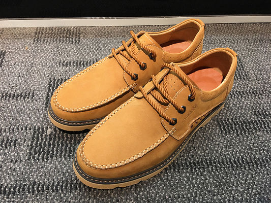 Suede Leather Lace Up Sneakers Sport Shoes , Mens Flat Sole Shoes Casual Shoes Black Color