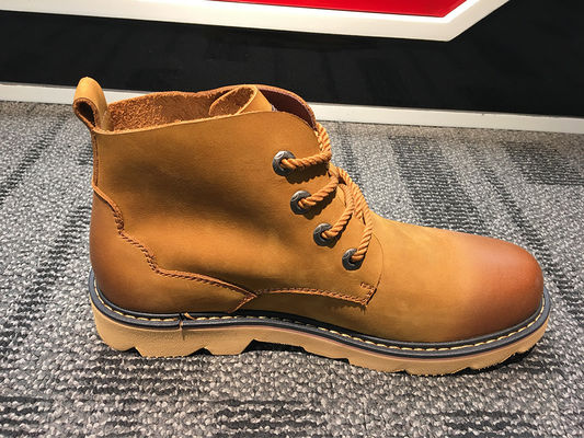 OEM Mens Leather Casual Boots For Motorcycle , Platforms Heel High Top Slip On Sneakers