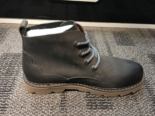 Mens Genuine Leather Dress Boots , Brown Martin Style Boots For Business