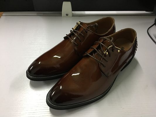 Carved Business Mens Casual Brogue Shoes Goodyear Handmade Mens Dress Shoes