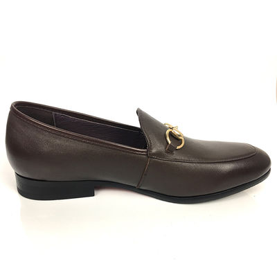 Slip On Comfortable Boat Pu Mens Brown Leather Shoes Spring / Summer / Autumn Season