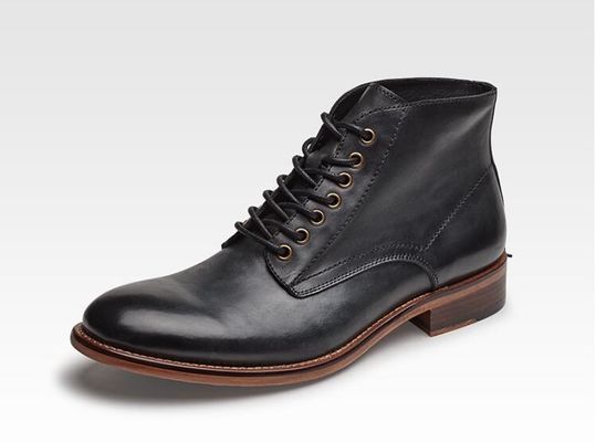 Autumn Winter Mens Leather Dress Boots High Top Leather Boots Cotton - Padded With Plush