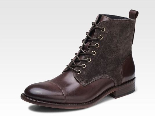 Winter Mens Suede Desert Boots Fashion Italian Ankle Boots With Zipper Side