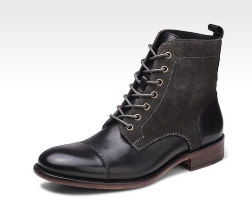Winter Mens Suede Desert Boots Fashion Italian Ankle Boots With Zipper Side