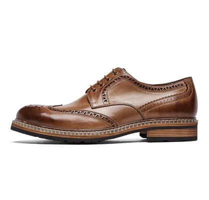 Genuine Leather Men'S Wedding Dress Shoes Handmade Mens Casual Leather Shoes