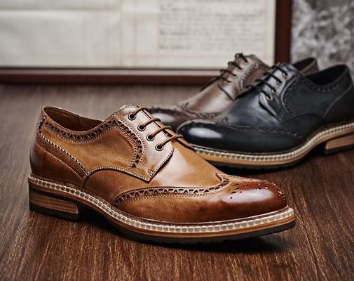 Genuine Leather Men'S Wedding Dress Shoes Handmade Mens Casual Leather Shoes