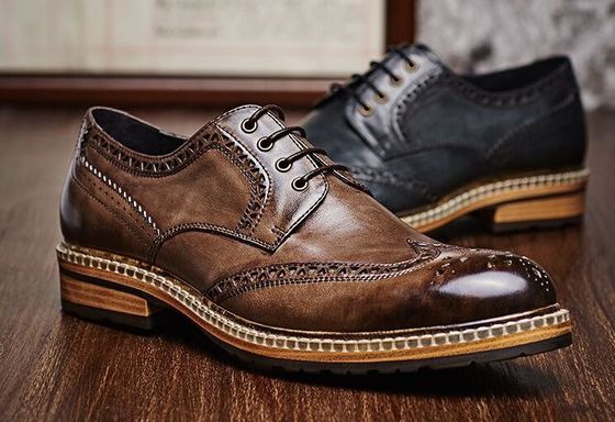 Genuine Leather Men'S Wedding Dress Shoes Handmade Mens Casual Leather Shoes
