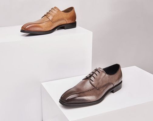 Handmade Mens Black Patent Leather Shoes Square Toe Striped Men Wedding Shoes