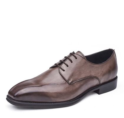 Handmade Mens Black Patent Leather Shoes Square Toe Striped Men Wedding Shoes