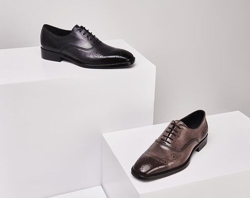 Square Toe Men'S Wedding Dress Shoes Italian Flats Mens Black Oxford Shoes For Office