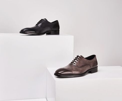 Square Toe Men'S Wedding Dress Shoes Italian Flats Mens Black Oxford Shoes For Office