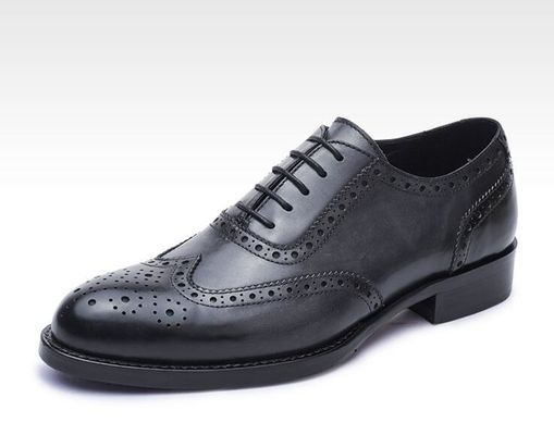 Business Lace Up Casual Shoes , Soft Leather Brand Party Wear Shoes For Mens