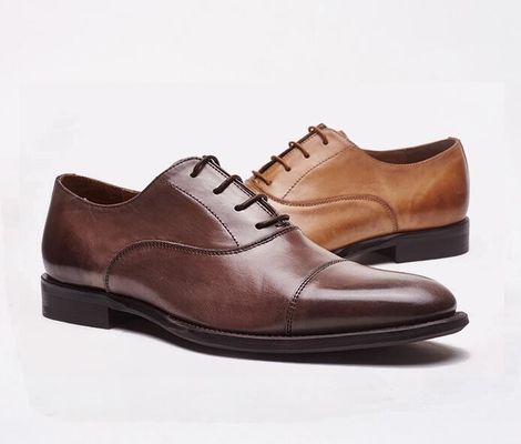 Business / Wedding Men's Dress Shoes Bullock Genuine Leather Lace Up Brogues