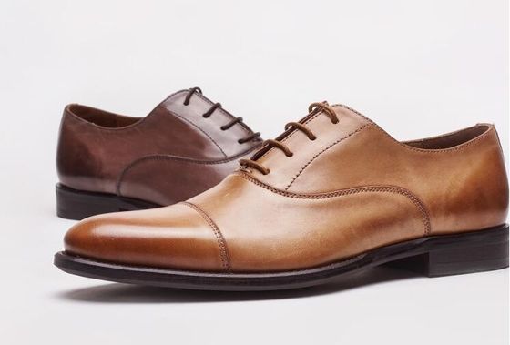 Business / Wedding Men's Dress Shoes Bullock Genuine Leather Lace Up Brogues
