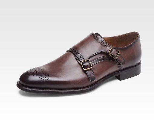 Luxury Wingtips Brogue Oxford Shoes , Men Casual Formal Shoes For Wedding