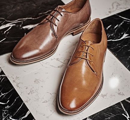 Lace Up Men'S Wedding Dress Shoes , Fashion Style Official Luxury Mens Shoes Footwear