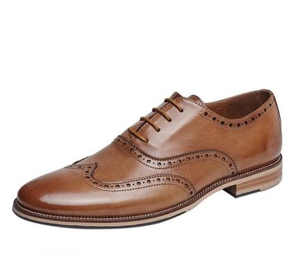 Customized Men'S Wedding Dress Shoes Handmade Full Grain Leather Goodyear Welted Shoes