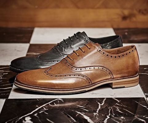 Customized Men'S Wedding Dress Shoes Handmade Full Grain Leather Goodyear Welted Shoes