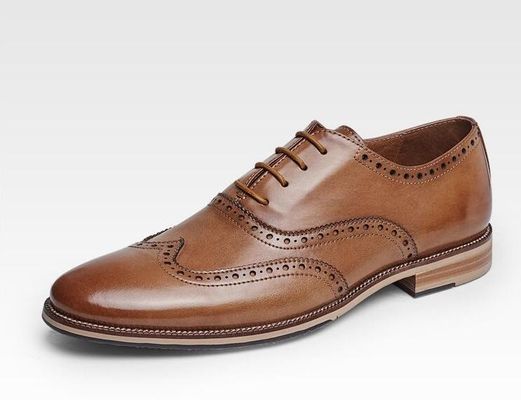 Customized Men'S Wedding Dress Shoes Handmade Full Grain Leather Goodyear Welted Shoes